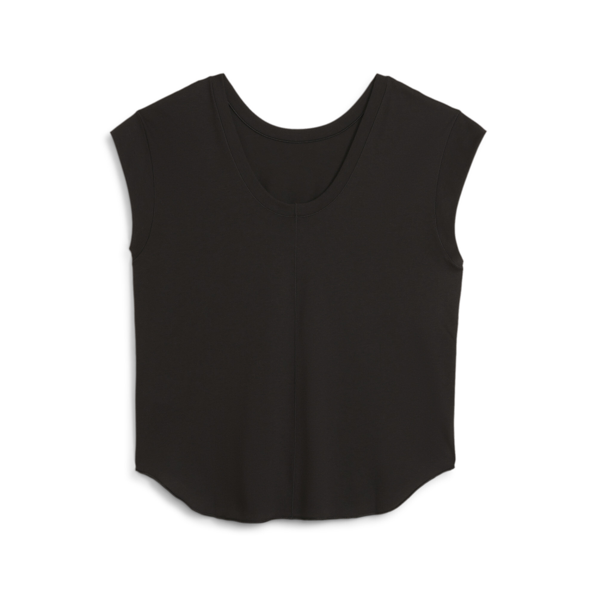 Women's PUMA STUDIO FOUNDATIONS Training T-Shirt In Black, Size Large