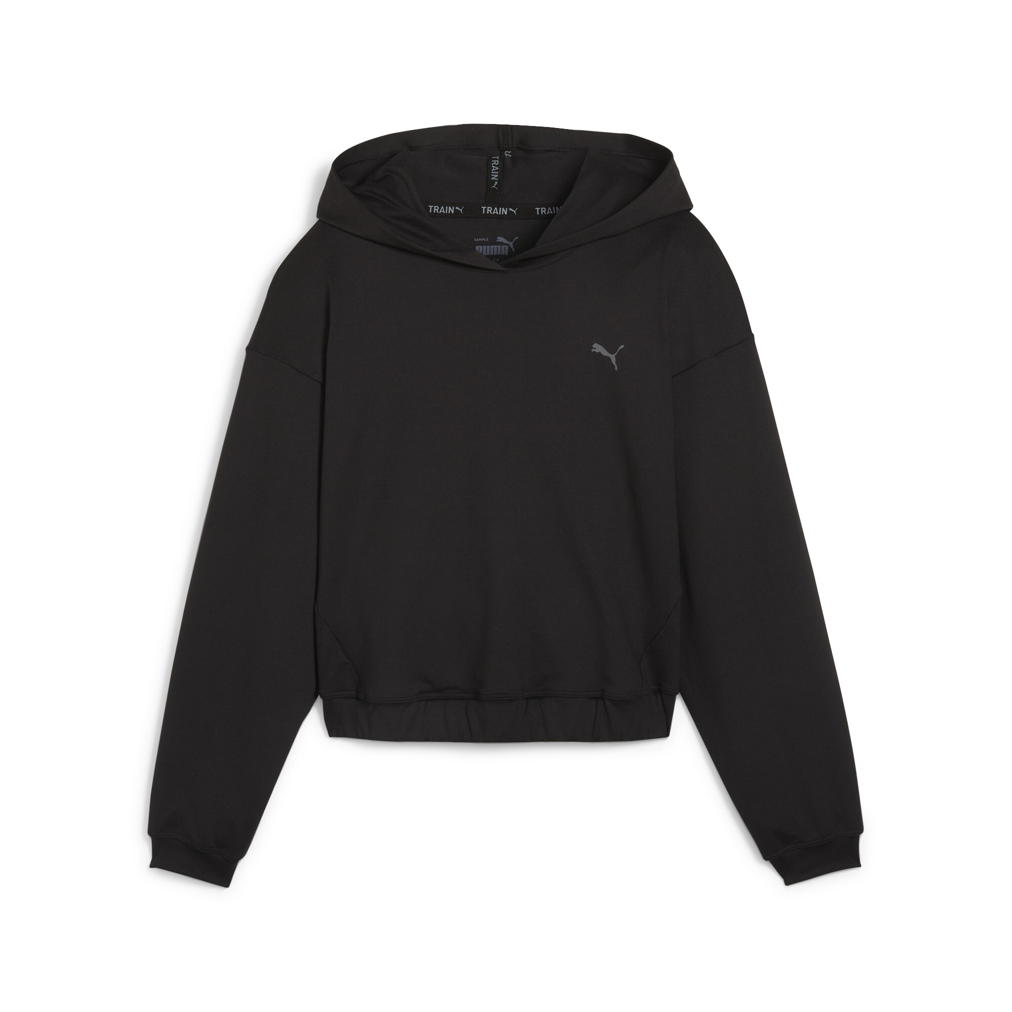 Women's Puma Studio Foundations's Training Hoodie, Black, Size M, Clothing