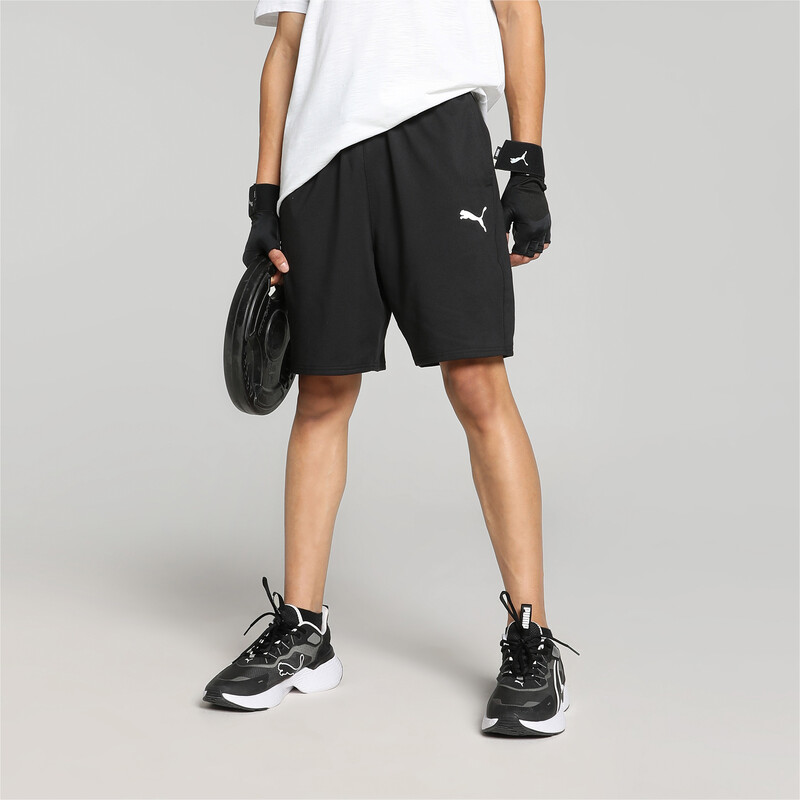 Men's PUMA Cloudspun Knit Training Shorts in Black size L