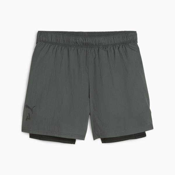 SEASONS 2-in-1 Men's Shorts, Mineral Gray-PUMA Black, large-ZAF