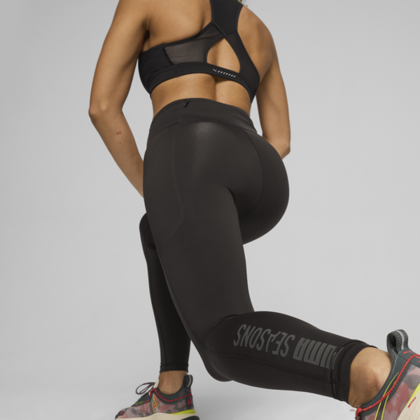 SEASONS Women's Running Tights, PUMA Black, large-ZAF