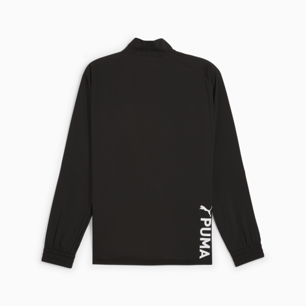 Buzo de cuello con cierre PUMA FIT para hombre, PUMA Black, large-ARG