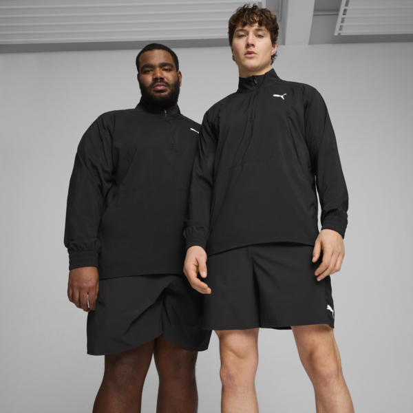 Buzo de cuello con cierre PUMA FIT para hombre, PUMA Black, large-ARG