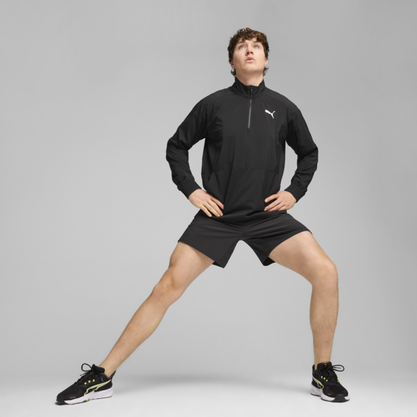 Buzo de cuello con cierre PUMA FIT para hombre, PUMA Black, large-ARG