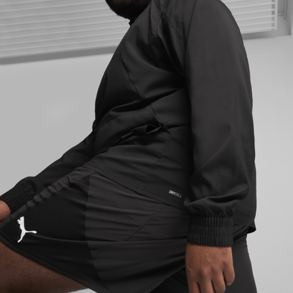 Buzo de cuello con cierre PUMA FIT para hombre, PUMA Black, large-ARG