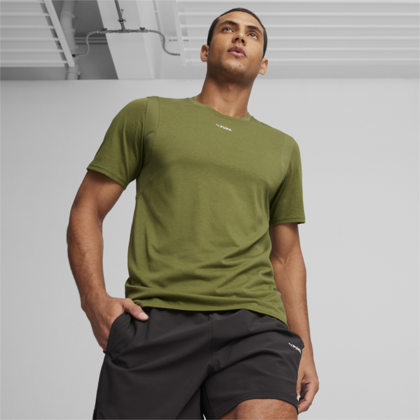 Remera PUMA FIT TriBlend, Olive Green, large-ARG