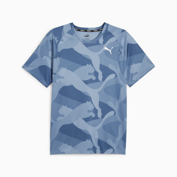 Remera PUMA FIT Ultrabreathe para hombre, Zen Blue-Q2 print, large-ARG