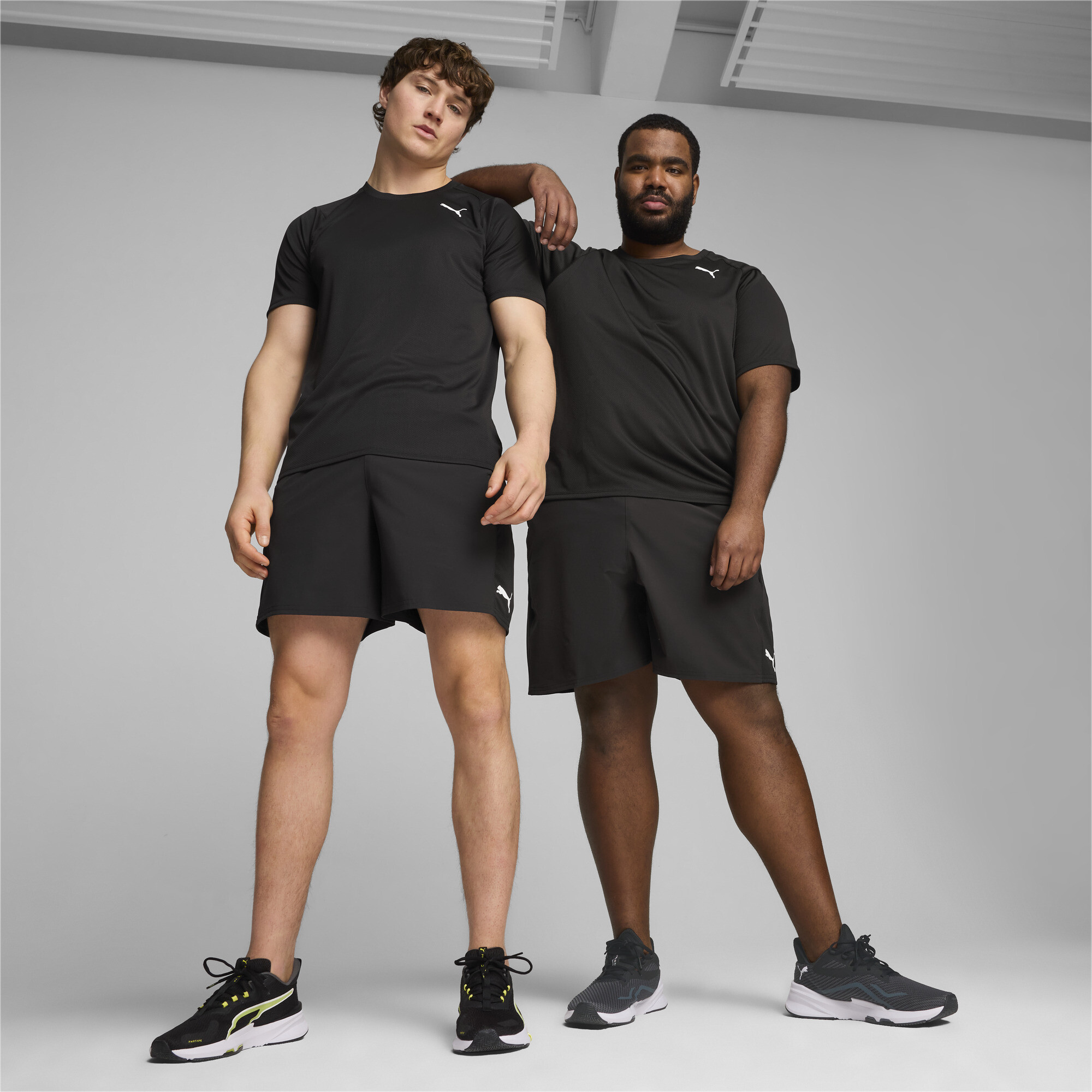 Puma 7 Stretch Woven's Training Shorts, Black, Size 3XL, Clothing