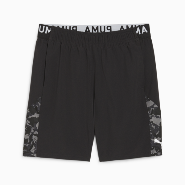 Shorts para hombre PUMA FIT 7", PUMA Black-Q1 print, large-ARG