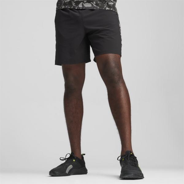 Shorts para hombre PUMA FIT 7", PUMA Black-Q1 print, large-ARG