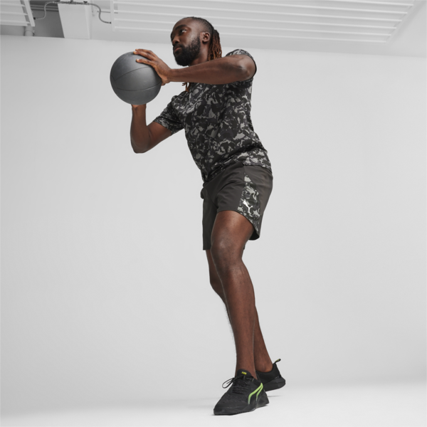 Shorts para hombre PUMA FIT 7", PUMA Black-Q1 print, large-ARG
