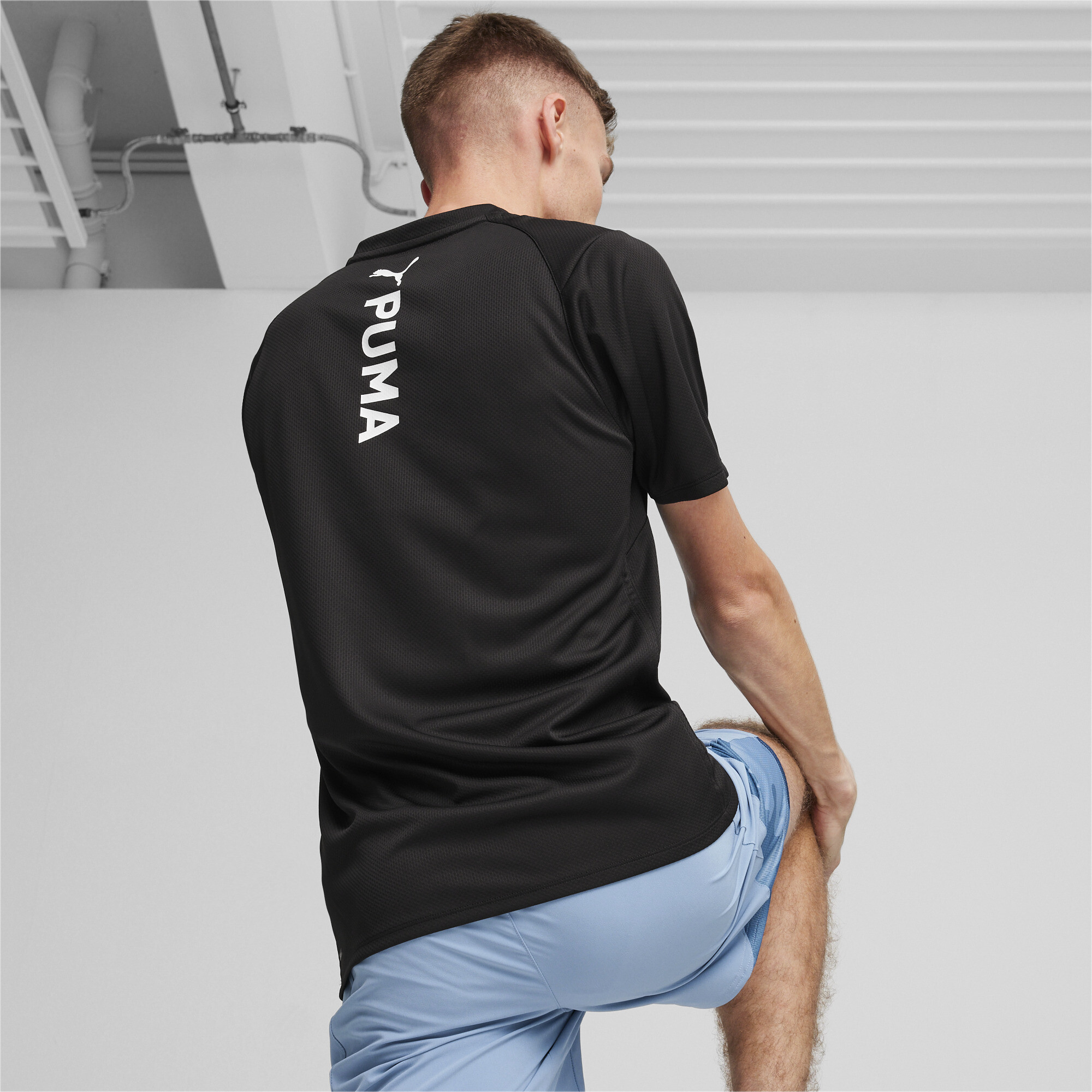Men's PUMA FIT Ultrabreathe T-Shirt In Black, Size XS