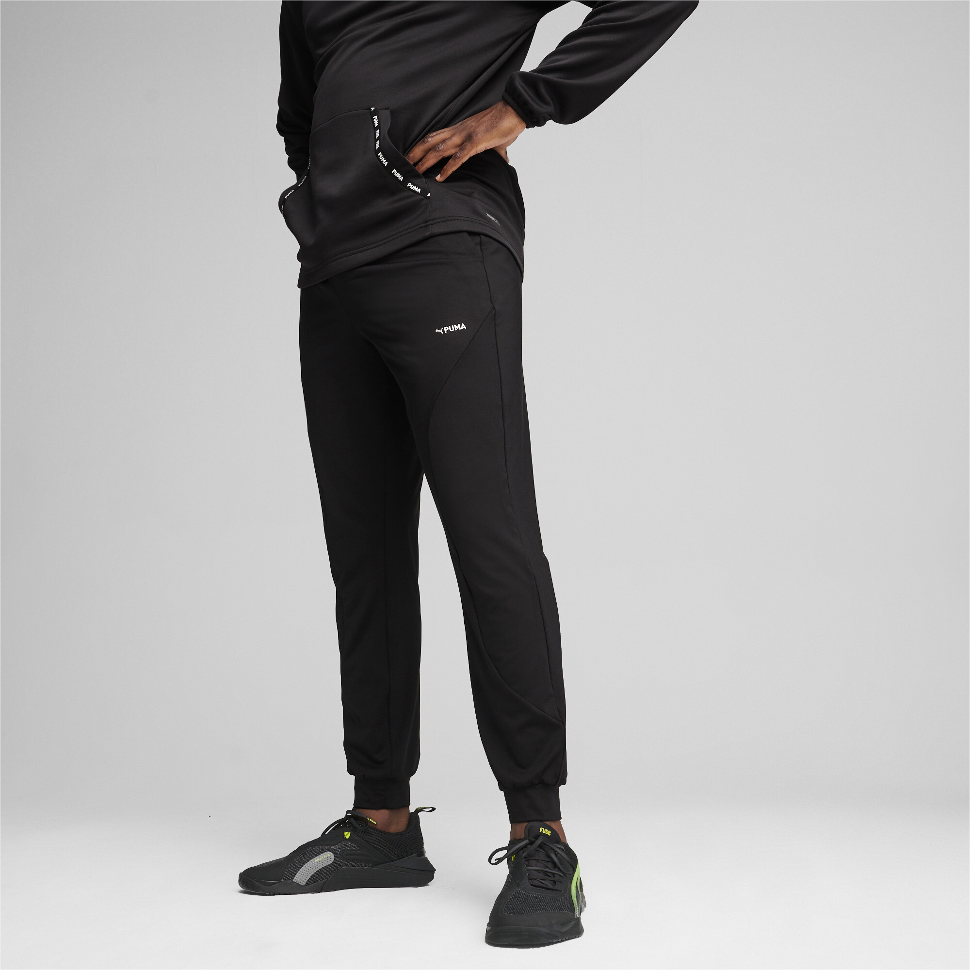 Men's Puma FIT Polyspan's Jogger, Black, Size M, Sport