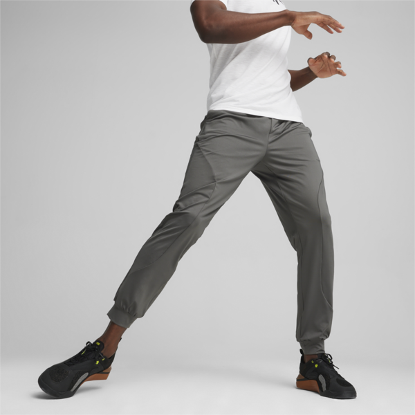 Pantalones deportivos PUMA FIT Polyspan para hombre, Mineral Gray, large-ARG