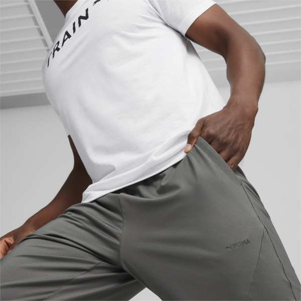 Pantalones deportivos PUMA FIT Polyspan para hombre, Mineral Gray, large-ARG