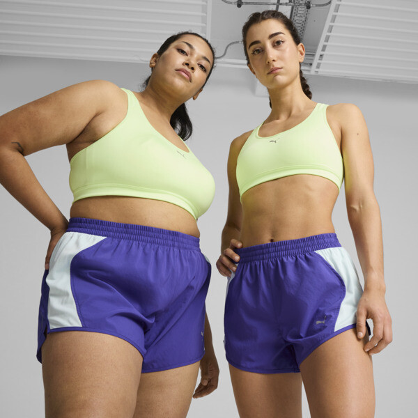 Shop Puma Running 4keeps Women's Sports Bra In Fizzy Apple