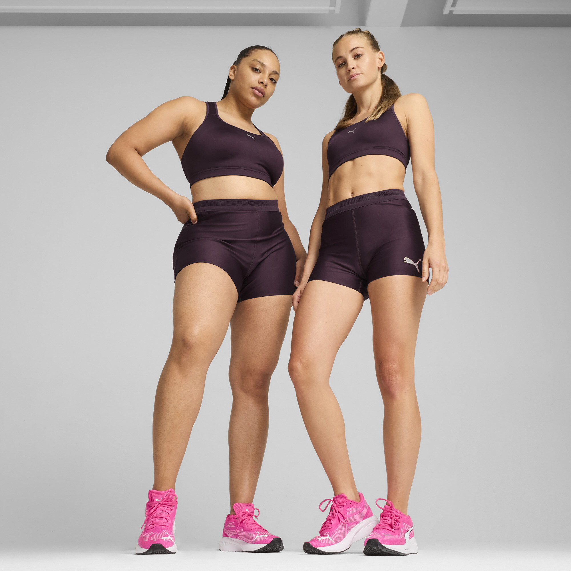 Puma RUN 3" ULTRAFORM Laufshorts Damen | Midnight Plum/Fireglow | Größe: S