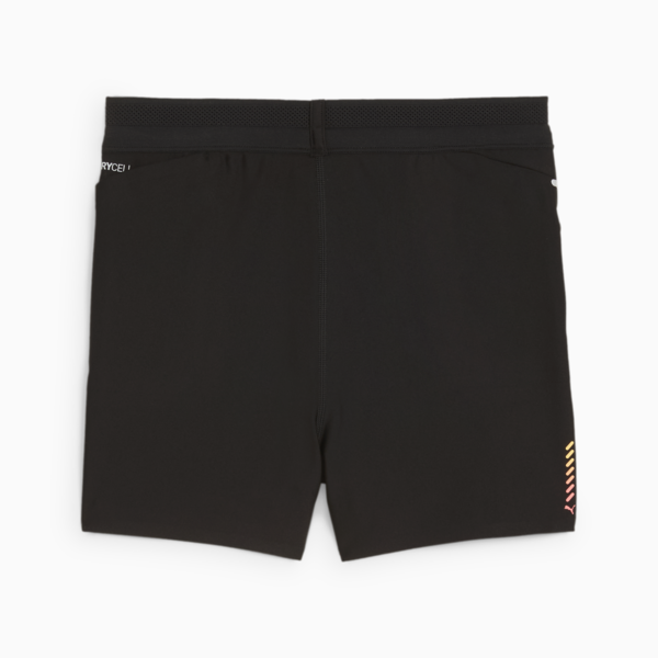 Shorts de running Ultraform para mujer, PUMA Black-Fireglow, large-ARG