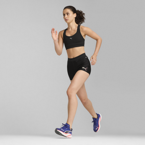 Shorts de running Ultraform para mujer, PUMA Black-Fireglow, large-ARG