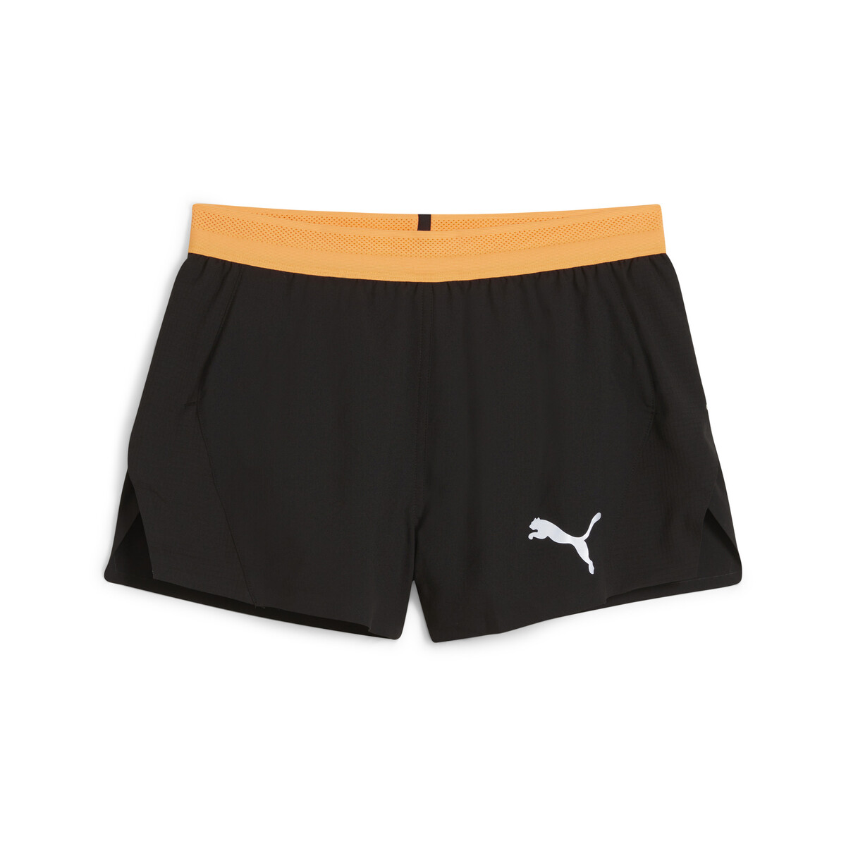 "RUN ULTRAWEAVE VELOCITY Women's 3"" Running Shorts in Black/Sun Stream by PUMA, XL"