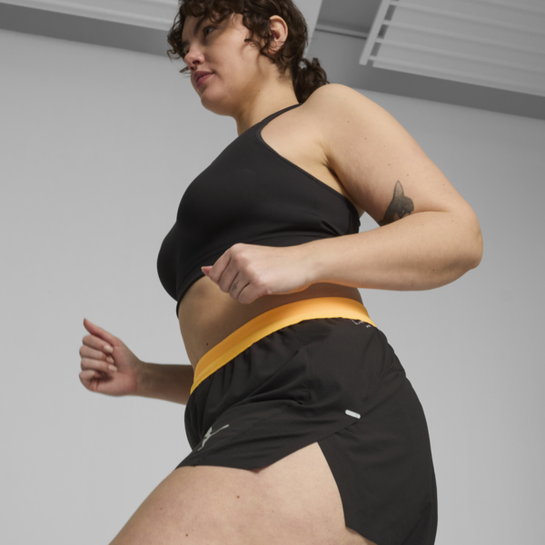 Shorts de running RUN ULTRAWEAVE 3" para mujer, PUMA Black-Sun Stream, large-ARG