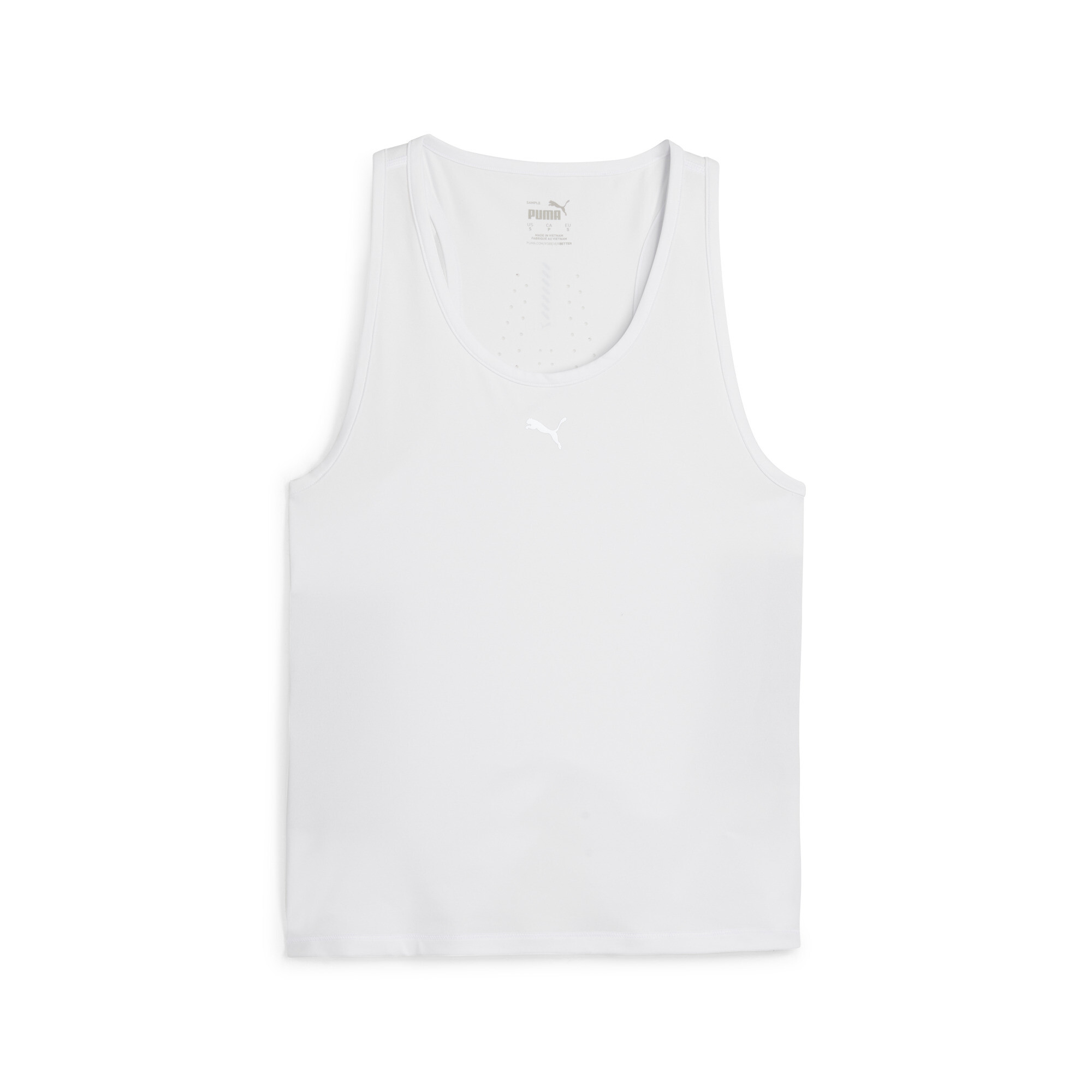 Women's PUMA RUN CLOUDSPUN Running Tank In White, Size XL, Polyester