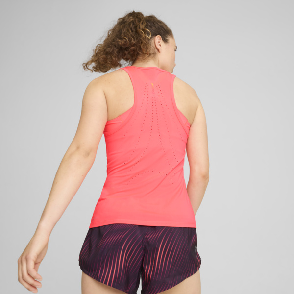 Playera de running sin mangas para mujer RUN CLOUDSPUN, Sunset Glow, large-MEX