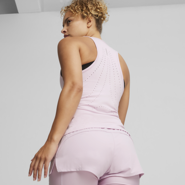 Remera de running RUN CLOUDSPUN de tirantes para mujer, Grape Mist, large-ARG
