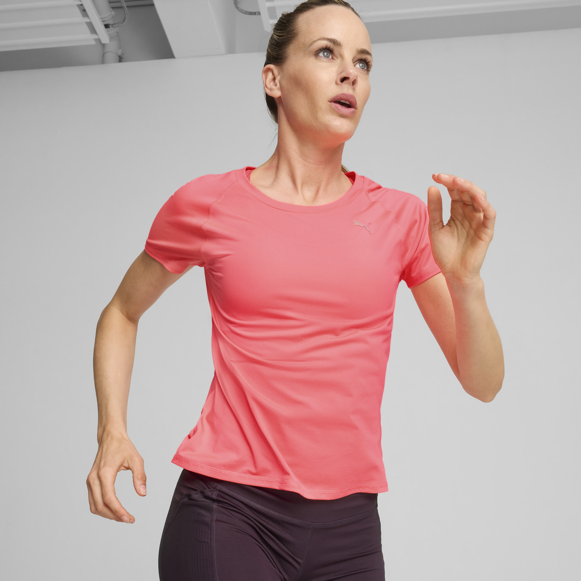 Puma RUN CLOUDSPUN Lauf-T-Shirt Damen | Sunset Glow | Größe: S