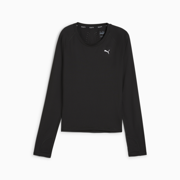 Playera Mujer RUN CLOUDSPUN, PUMA Black, large-MEX