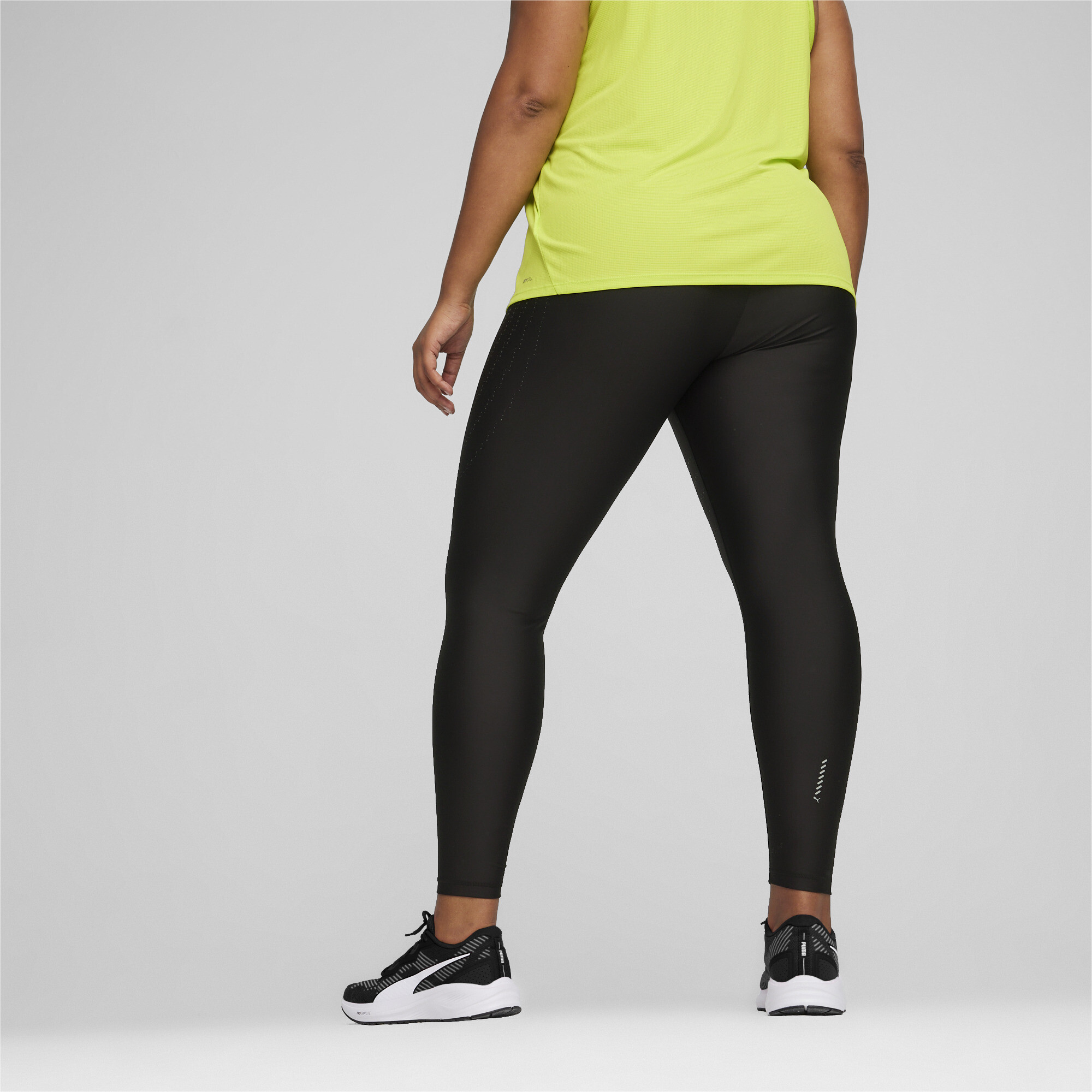 Women's PUMA RUN ULTRAFORM Running Tights In Black, Size Large