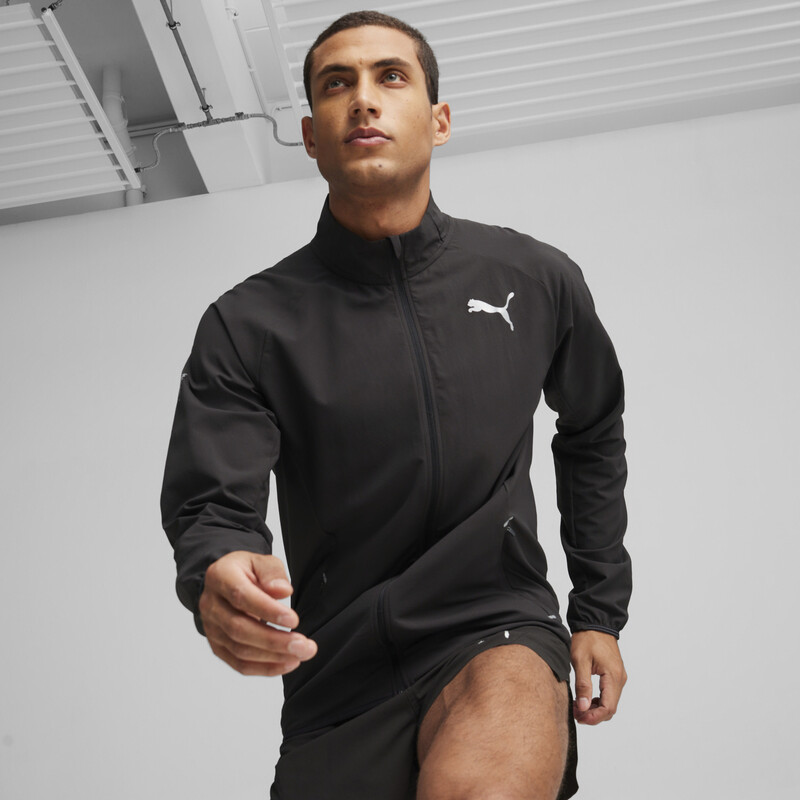 Men's PUMA RUN Elite Running Jacket in Black size L