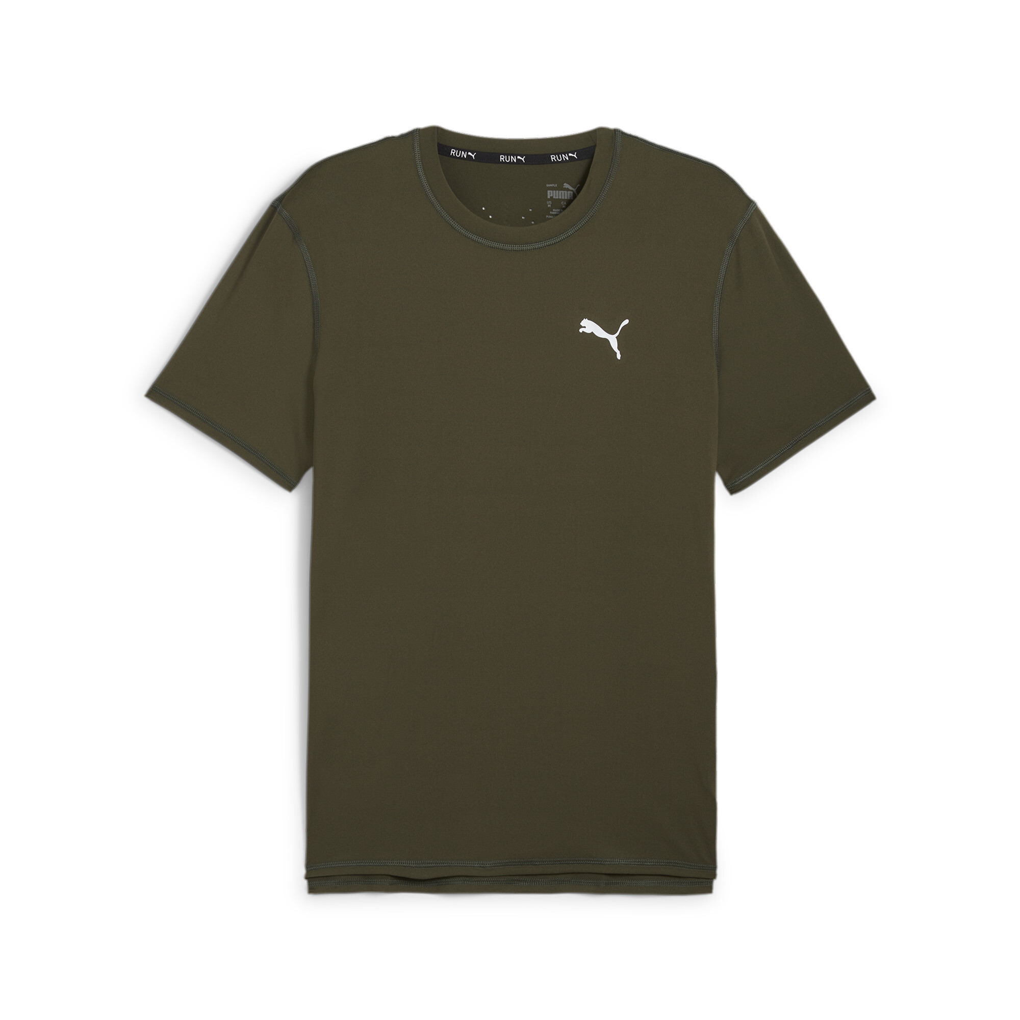 Puma RUN CLOUDSPUN Kurzärmliges Laufshirt Herren | Dark Olive | Größe: XS