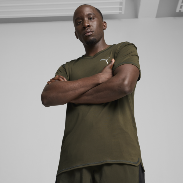 Remera Run Cloudspun, Dark Olive, large-ARG