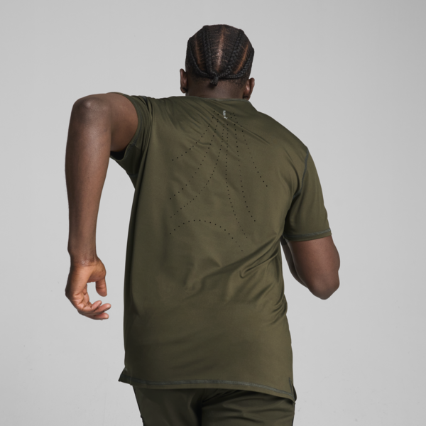 Remera Run Cloudspun, Dark Olive, large-ARG