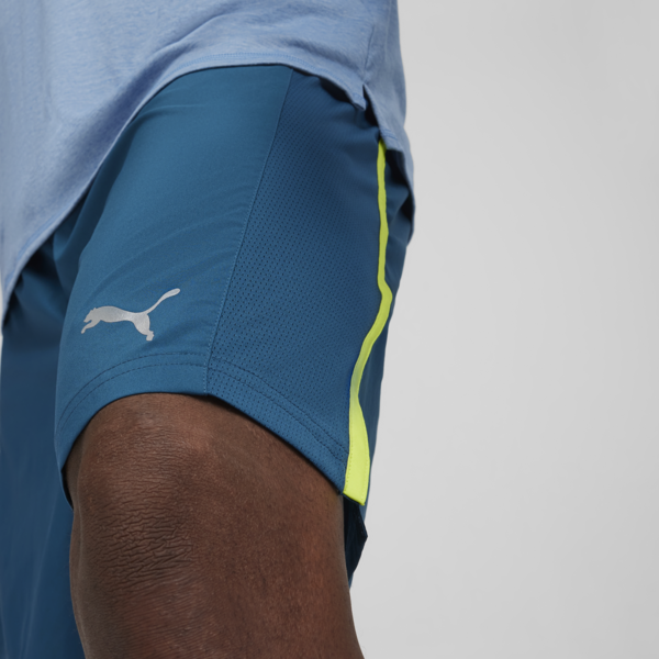 Shorts de running RUN FAV Velocity 17cm para hombre, Ocean Tropic, large-ARG