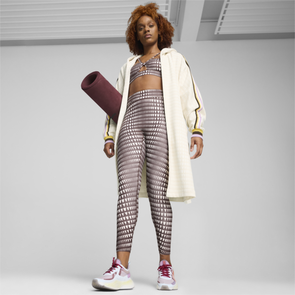 PUMA x lemlem Women's Anorak Coverup, Warm White-AOP, large-ZAF