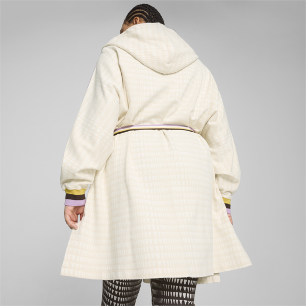 Albornoz estilo anorak PUMA x LEMLEM para mujer, Warm White-AOP, large-ARG