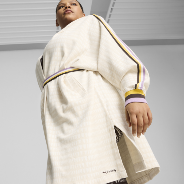 Albornoz estilo anorak PUMA x LEMLEM para mujer, Warm White-AOP, large-ARG