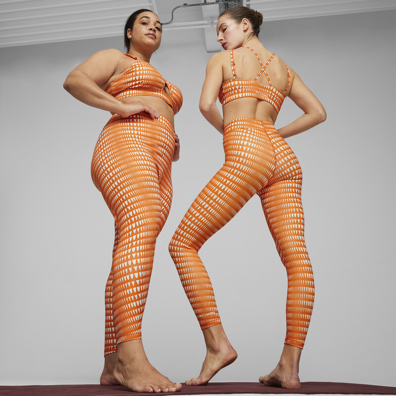 Women's PUMA X Lemlem High-Waisted Tights in Cayenne Pepper size S