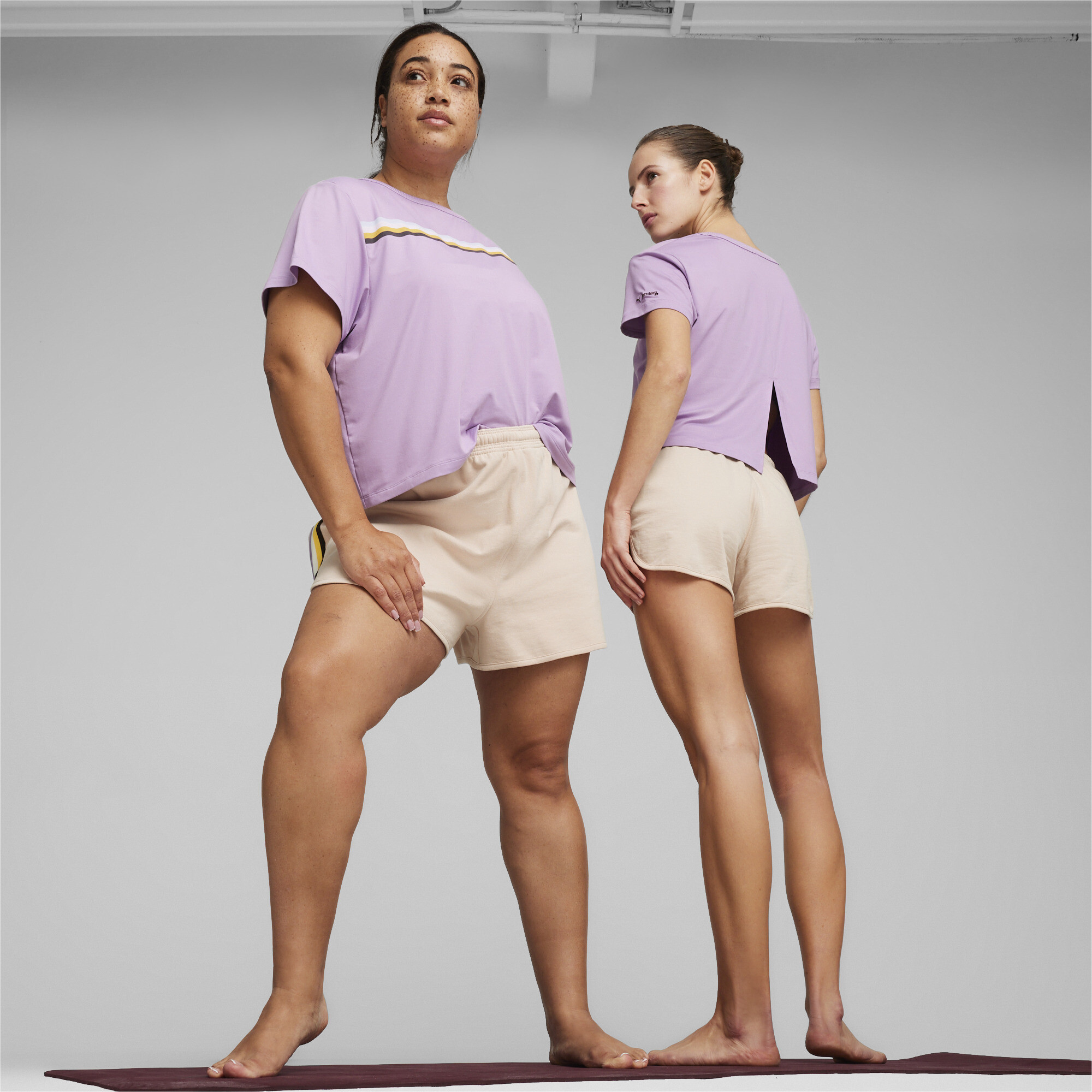 Women's PUMA X Lemlem Knit Shorts In 70 - Pink, Size Small