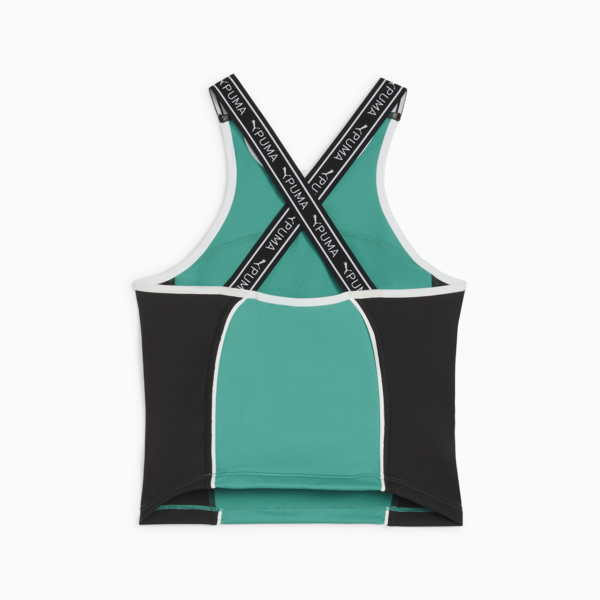 Playera sin mangas para mujer PUMA FIT, Sparkling Green, large-MEX
