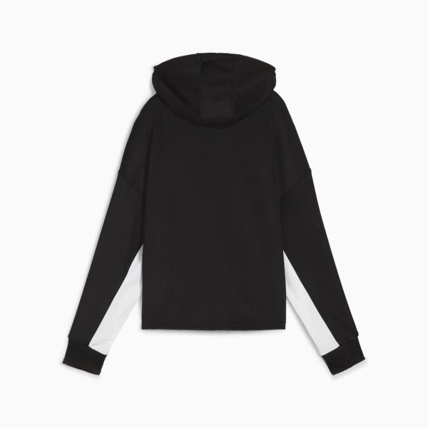 Buzo de tejido doble con capucha PUMA FIT para mujer, Puma Black, large-ARG