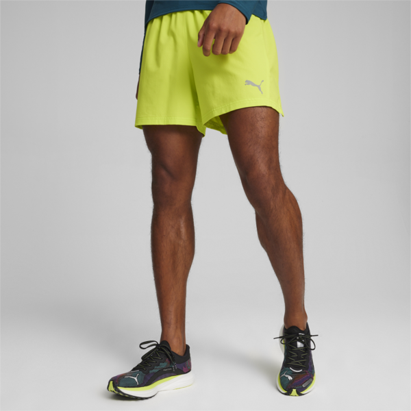 Shorts de running RUN ULTRAWEAVE 5" para hombre, Lime Pow, swatch-ARG