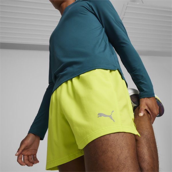 RUN VELOCITY ULTRAWEAVE 5" Men's Running Shorts, Lime Pow, large-ZAF