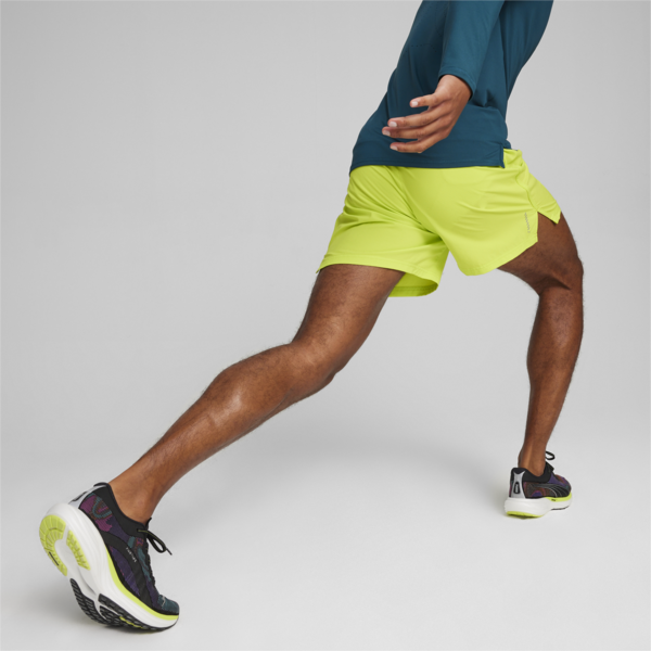 Shorts de running RUN ULTRAWEAVE 5" para hombre, Lime Pow, large-ARG