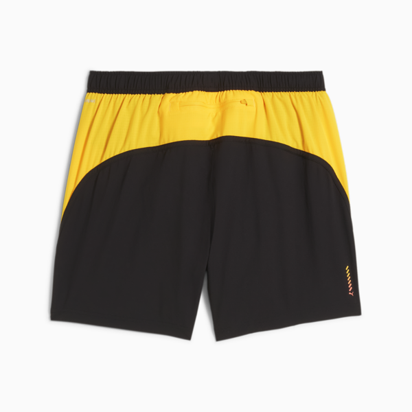 Shorts de running RUN ULTRAWEAVE 5" para hombre, PUMA Black-Sun Stream, large-ARG