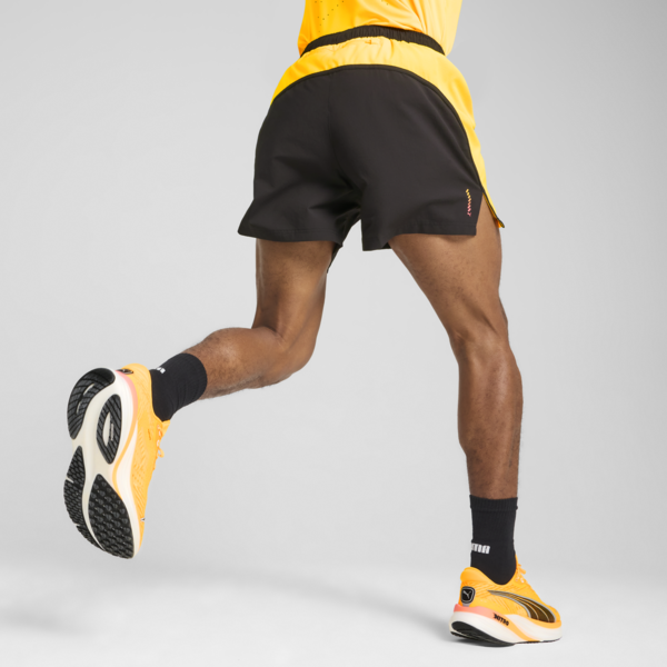 Shorts de running RUN ULTRAWEAVE 5" para hombre, PUMA Black-Sun Stream, large-ARG
