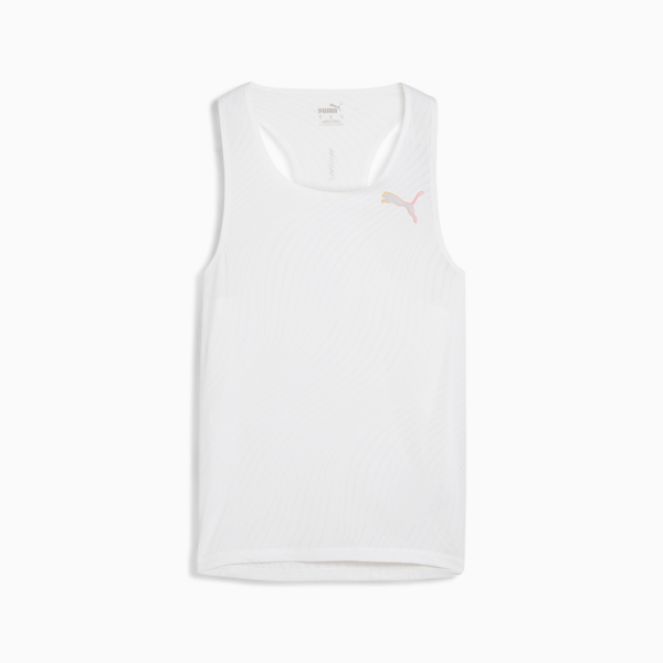 Playera de running sin mangas para hombre RUN ULTRASPUN, PUMA White-AOP, large-MEX
