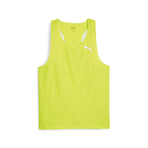 Remera de running Run Ultraspun Singlet, Lime Pow, large-ARG